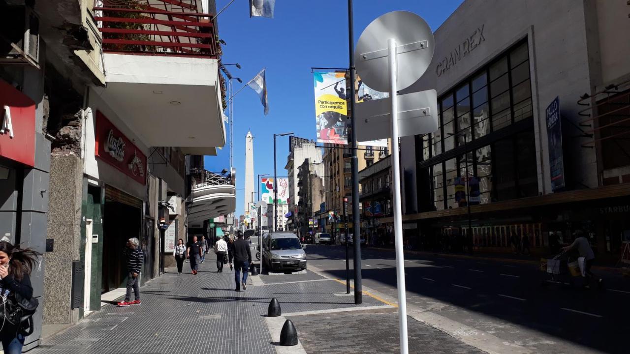 Que Mejor Vista Del Obelisco Piso A La Calle Corrientes Buenos Aires Exterior photo