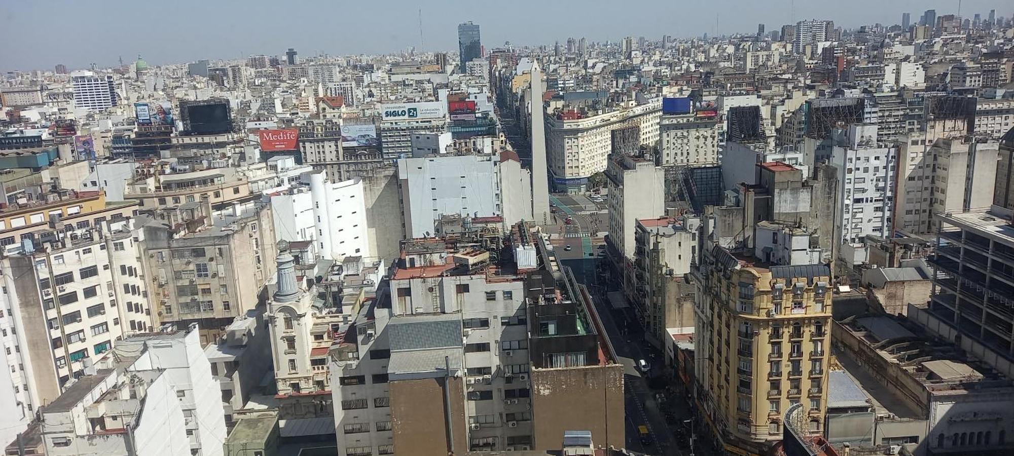 Que Mejor Vista Del Obelisco Piso A La Calle Corrientes Buenos Aires Exterior photo